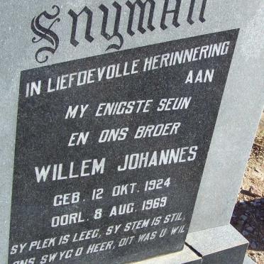 SNYMAN Willem Johannes 1924-1969