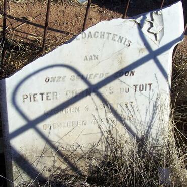TOIT Pieter Cornelis, du 1887-1910