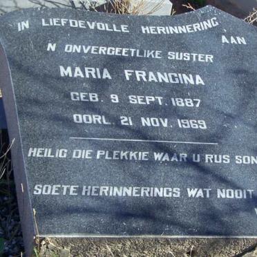 ? Maria Francina 1887-1969