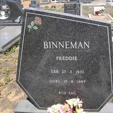 BINNEMAN Freddie 1932-1987