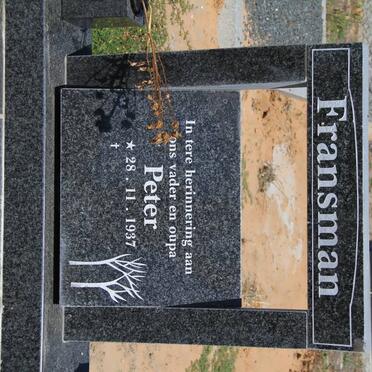 FRANSMAN Peter 1937-