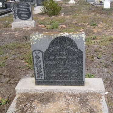 KOTZE Johanna J.M. nee LOUW 1884-1957