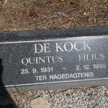 KOCK Quintus Filius, de 1931-1995