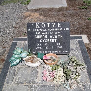 KOTZE Gideon Alwyn Gysbert 1914-2002