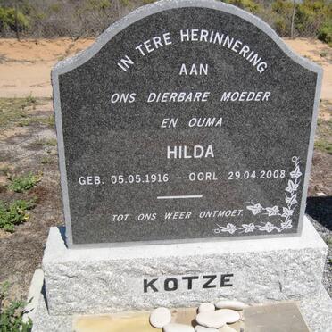 KOTZÉ Hilda 1916-2008