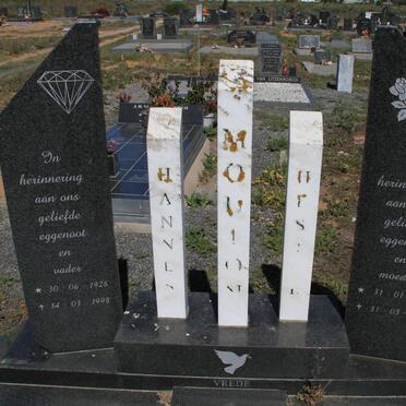 MOUTON Hannes 1928-1998 &amp; Hester 1929-1996