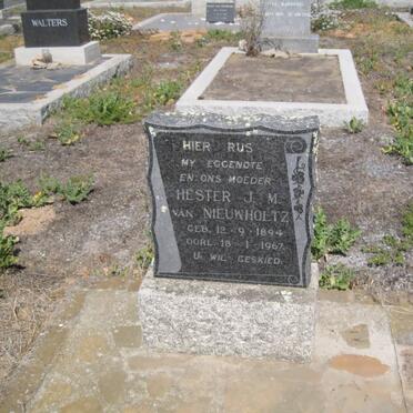 NIEUWHOLTZ Hester H.M. 1894-1967