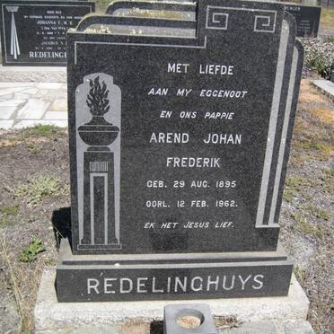 REDELINGHUYS Arend Johan Frederik 1895-1962