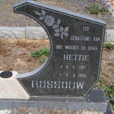 ROSSOUW Hettie 1917-1996