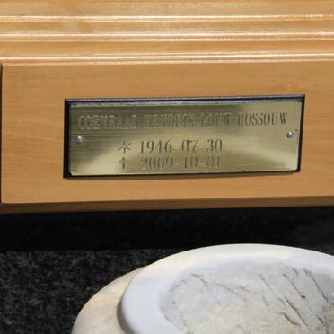 ROSSOUW Coenraad Hendrik Louw 1946-2009 