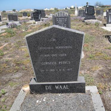 WAAL Cornelis Petrus, de 1910-1977