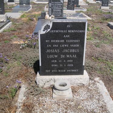 WAAL Josias Jacobus Louw, de 1900-1959