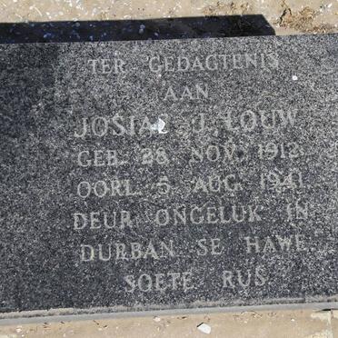 LOUW Josias J. 1912-1941