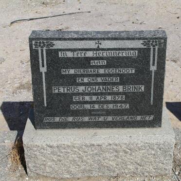 BRINK Petrus Johannes 1878-1947