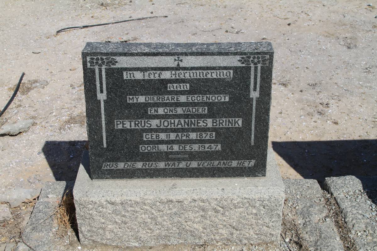 BRINK Petrus Johannes 1878-1947