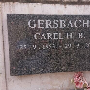 GERSBACH Carel H.B. 1953-2007