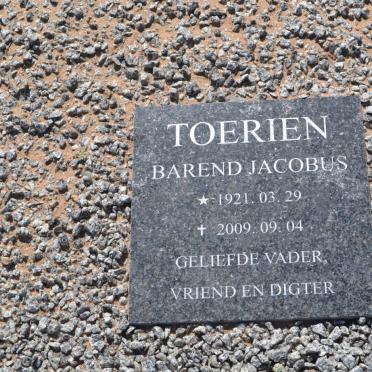 TOERIEN Barend Jacobus 1921-2009