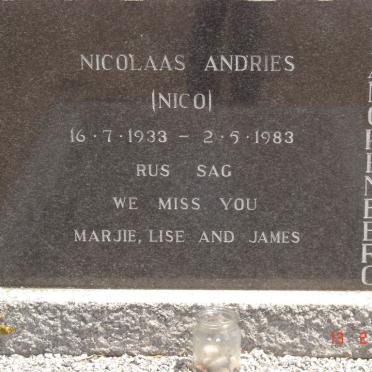 BLANCKENBERG Nicolaas Andries 1933-1983