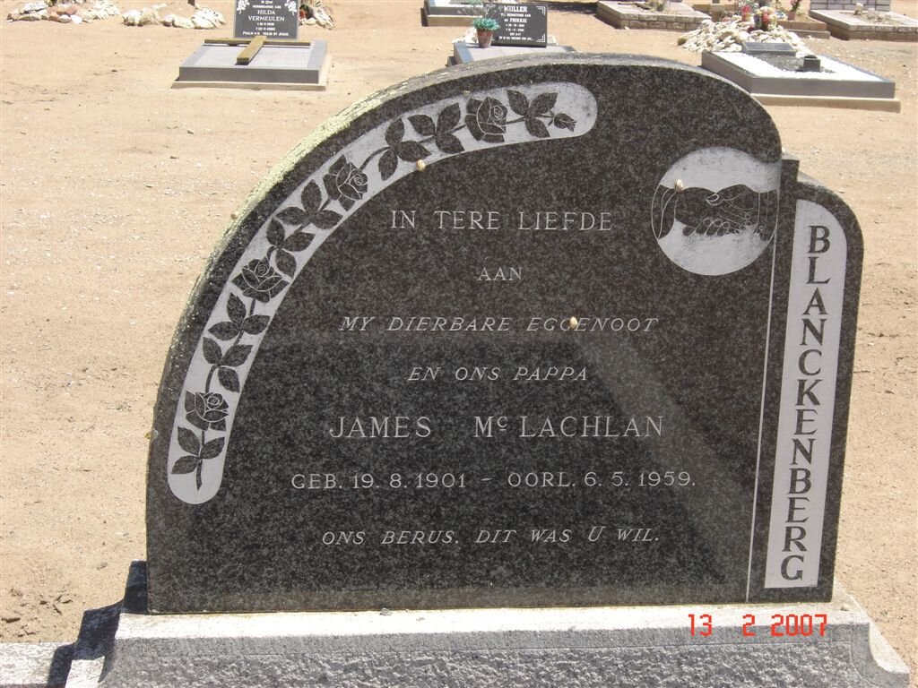 BLANCKENBERG James McLachlan  1901-1959