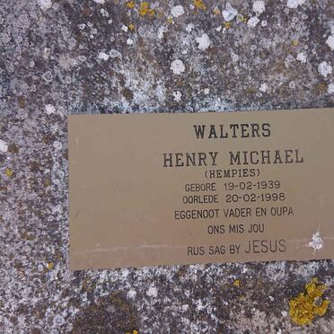 WALTERS Henry Michael 1939-1998