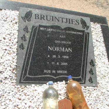 BRUINTJIES Norman 1958-2005