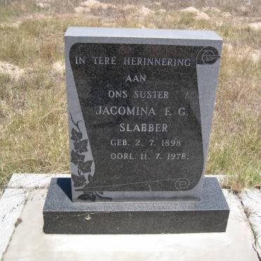 SLABBER Jacomina F.G. 1898-1978