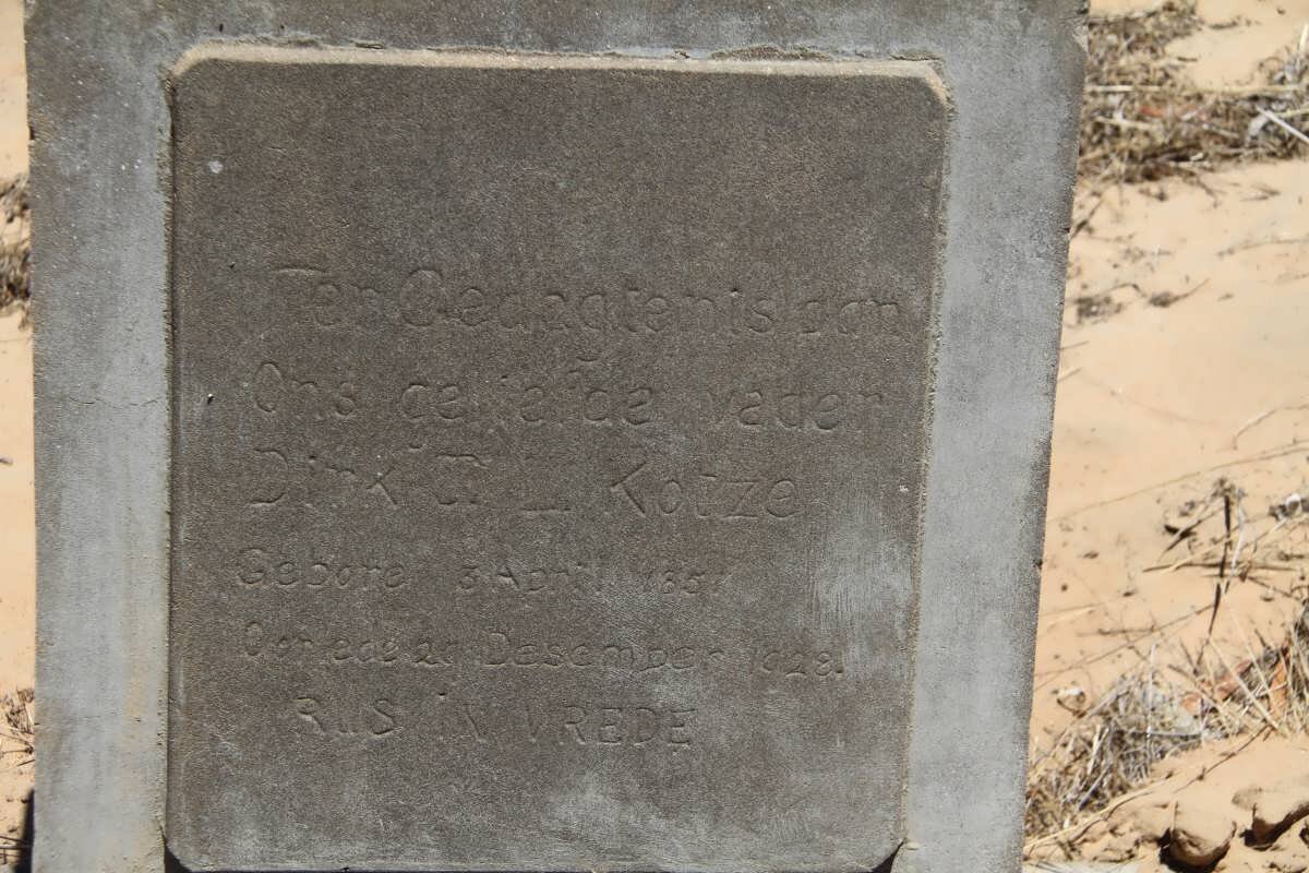 KOTZE Dirk J.L. 1857-1928