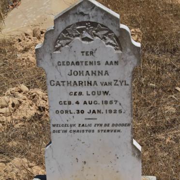 ZYL Johanna Catharina, van nee LOUW 1857-1925