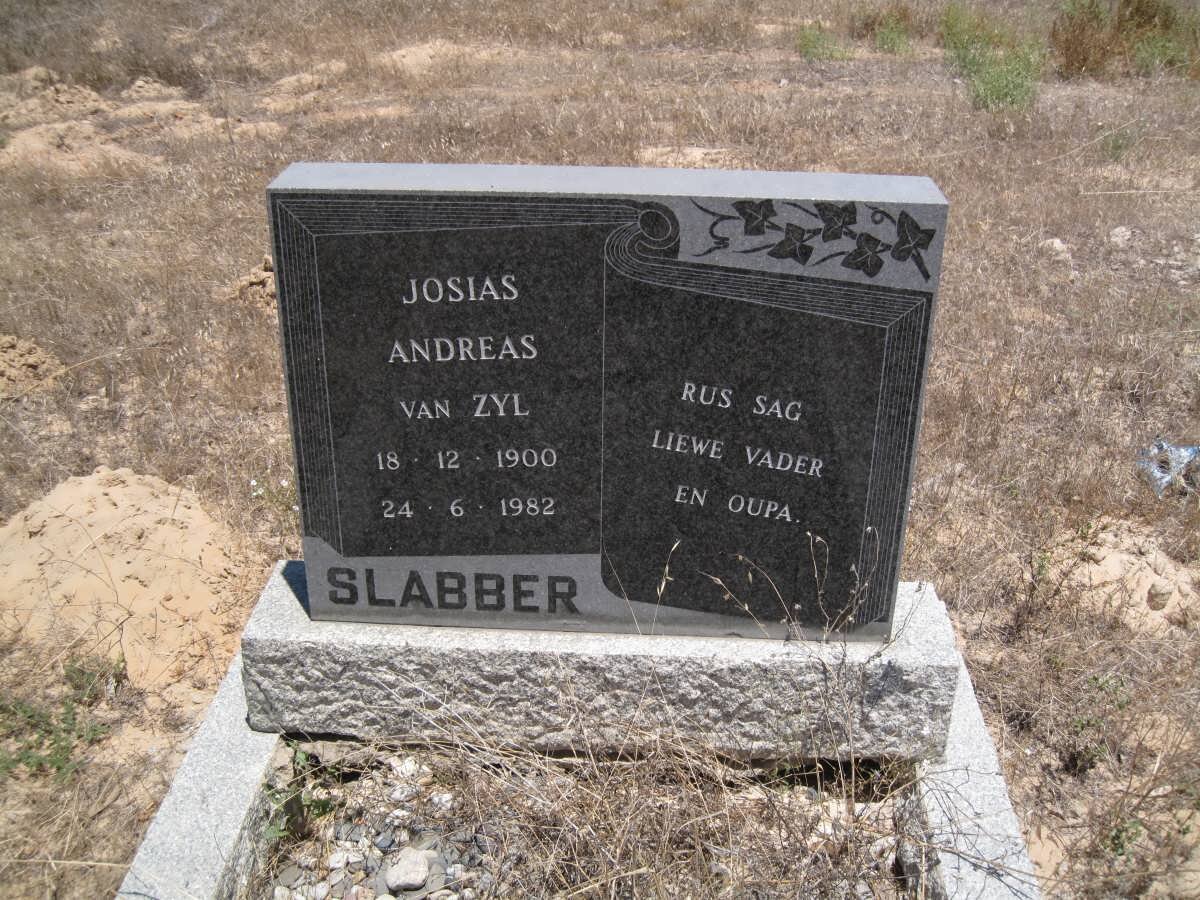 SLABBER Josias van Zyl 1900-1982