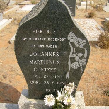 COETZEE Johannes Marthinus 1917-1976