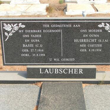 LAUBSCHER C.J. 1916-1994 &amp; S.J.A. COETZEE 1934- 
