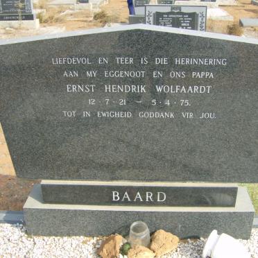 BAARD Ernst Hendrik Wolfaardt 1921-1975