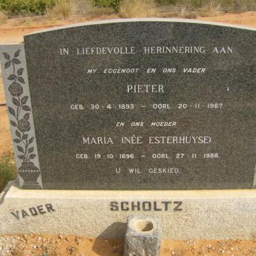 SCHOLTZ Pieter 1893-1967 &amp; Maria ESTERHUYSE 1896-1988