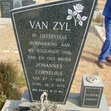 ZYL Johannes Cornelius, van 1924-1972