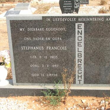 ENGELBRECHT Stephanus Francois 1905-1987