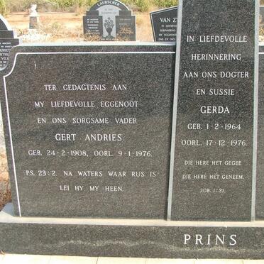 PRINS Gert Andries 1908-1976 :: PRINS Gerda 1964-1976