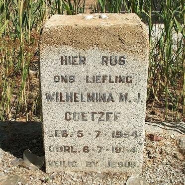 COETZEE Wilhelmina M.J. 1954-1954
