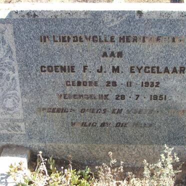 EYGELAAR Coenie F.J.M. 1932-1951