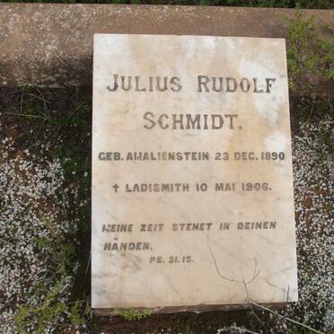 SCHMIDT Julius Rudolf 1890-1906