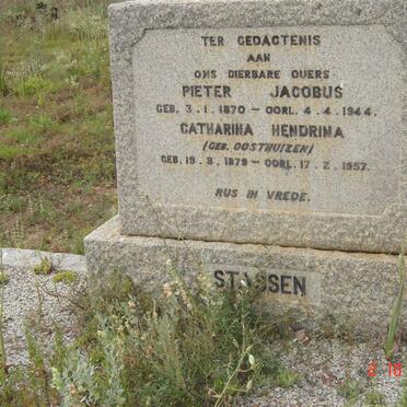 STASSEN Pieter Jacobus 1870-1944 &amp; Catharina Hendrina OOSTHUIZEN 1879-1957
