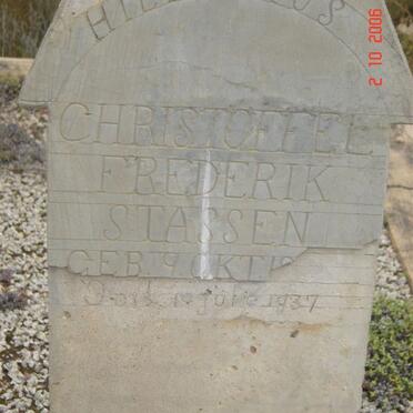 STASSEN Christoffel Frederik  -1937