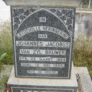 BRUWER Johannes Jacobus van Zyl 1884-1955
