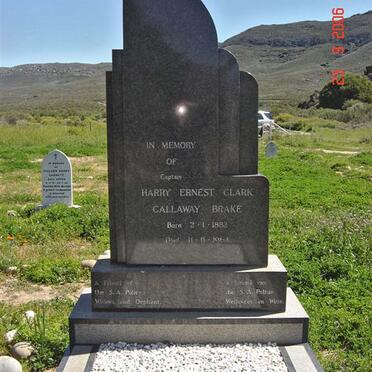 BRAKE Harry Ernest Clark Callaway 1882-1964