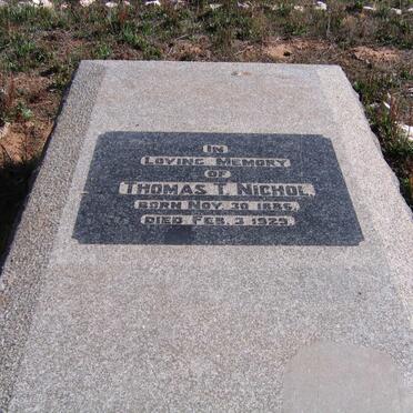 NICHOL Thomas T. 1886-1929