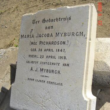 MYBURGH Maria Jacoba nee RICHARDSON 1847-1918