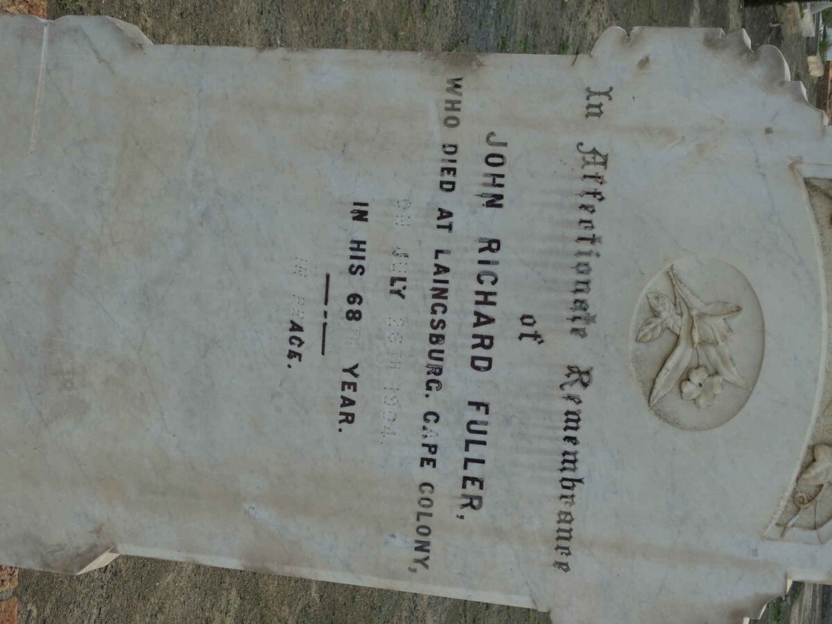 FULLER John Richard -1904