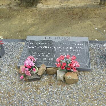 ROES Gert Stephanus, le 1930-2011 &amp; Engela Johanna SAAIMAN 1932-