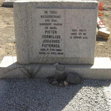 PIETERSEN Pieter Cornelius Johannes 1898-1948