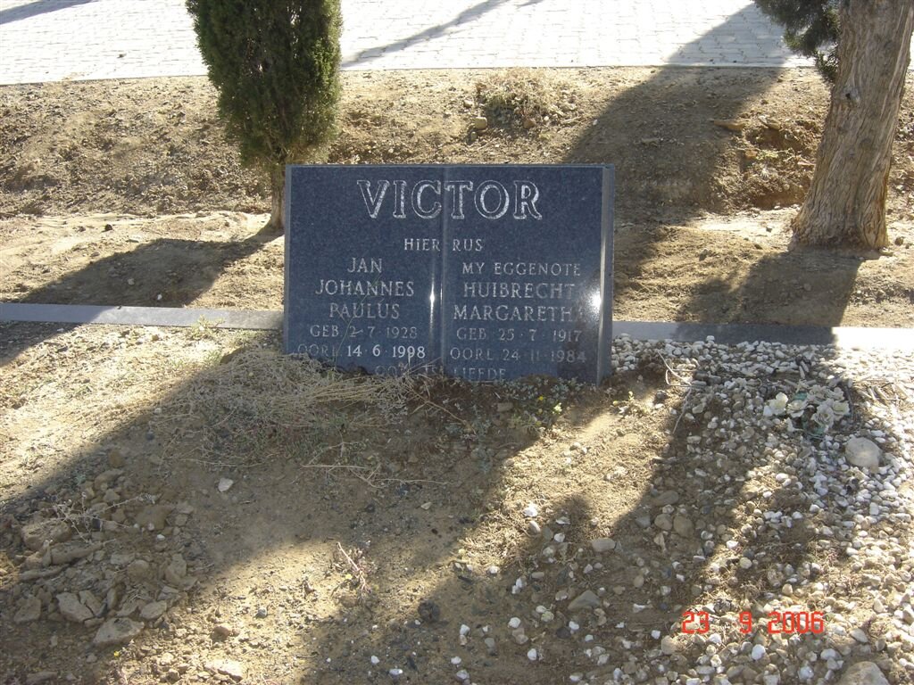 VICTOR Jan Johannes Paulus 1928-1998 &amp; Huibrecht Margaretha 1917-1984