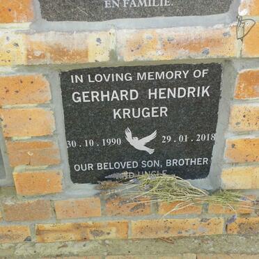 KRUGER Gerhard Hendrik 1990-2018